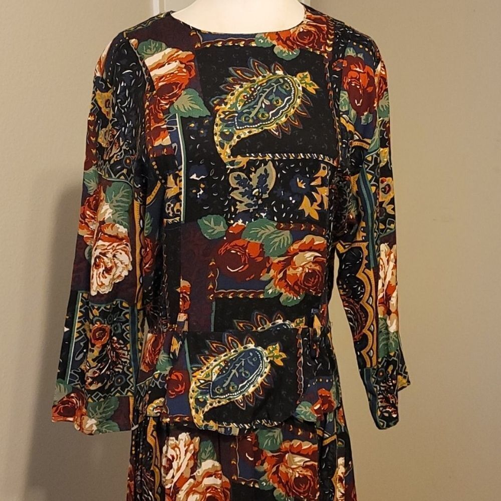 Nina piccalino‎ vintage floral dress size 8